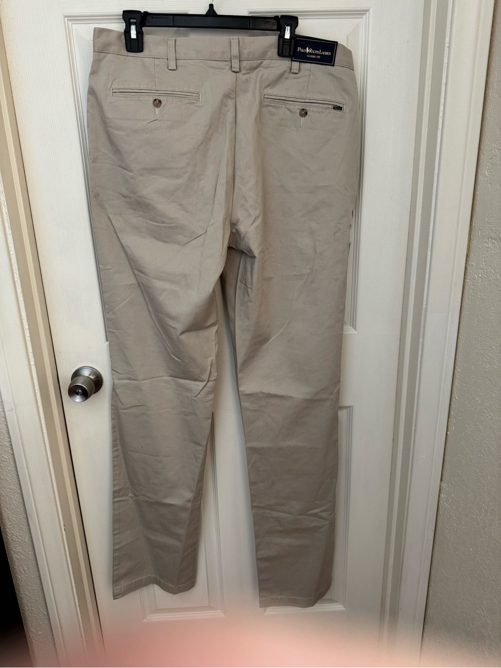 Polo Ralph Lauren Classic Fit Khaki Trousers Tall 36x38 Cotton Twill (NWT) - Picture 7 of 15